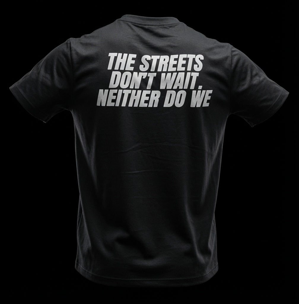 Streets Don't Wait Tee — Reflective