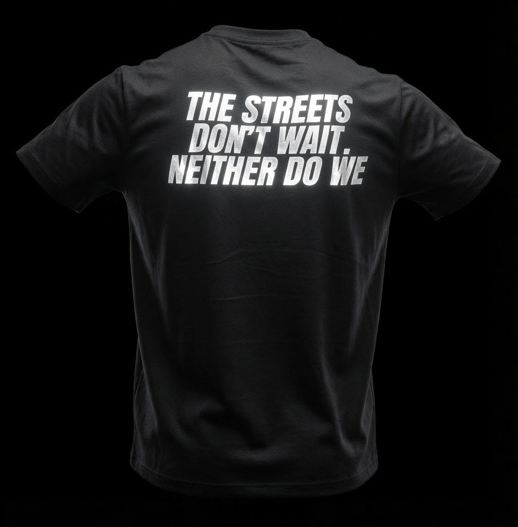 Streets Don't Wait Tee — Reflective