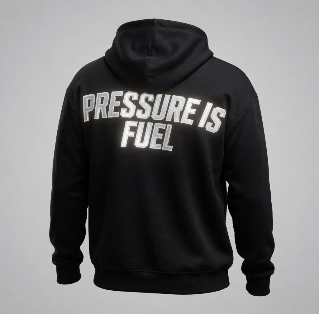Pressure Is Fuel Reflective Hoodie