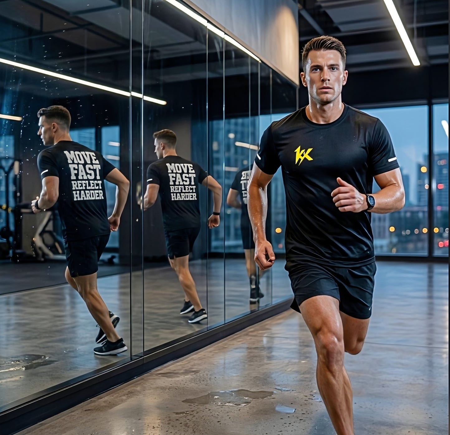 Move Fast Reflect Harder Tee — Oversized Reflective