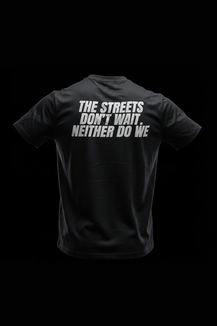 Streets Don't Wait Tee — Reflective