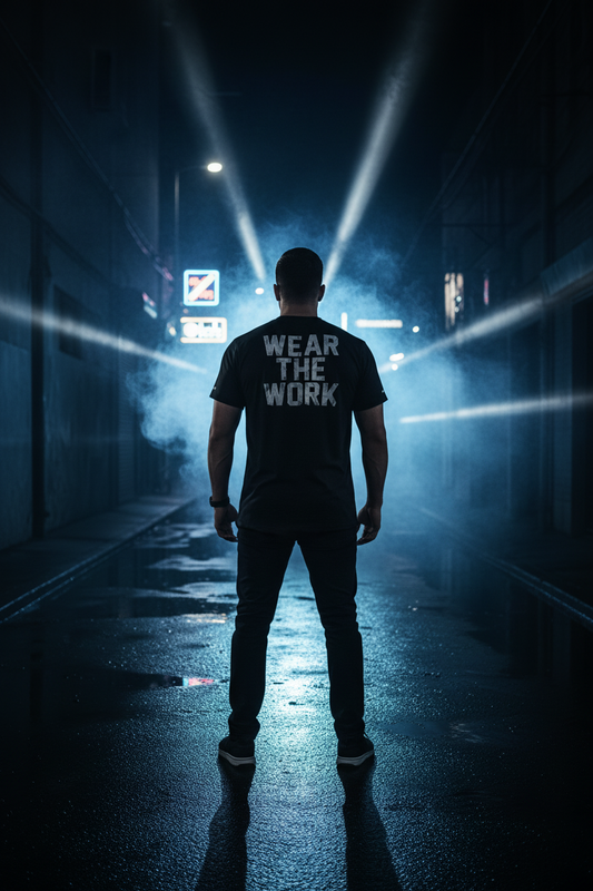 Wear The Work Tee — Premium Reflective Vinyl
