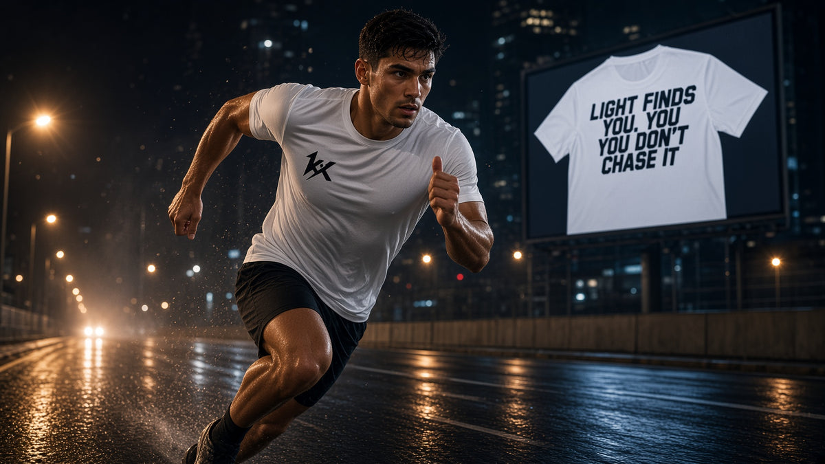 Camiseta Técnica KineryX — Light Finds You